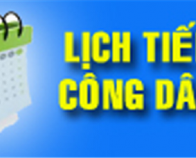 Thông báo Lịch tiếp công dân năm 2024